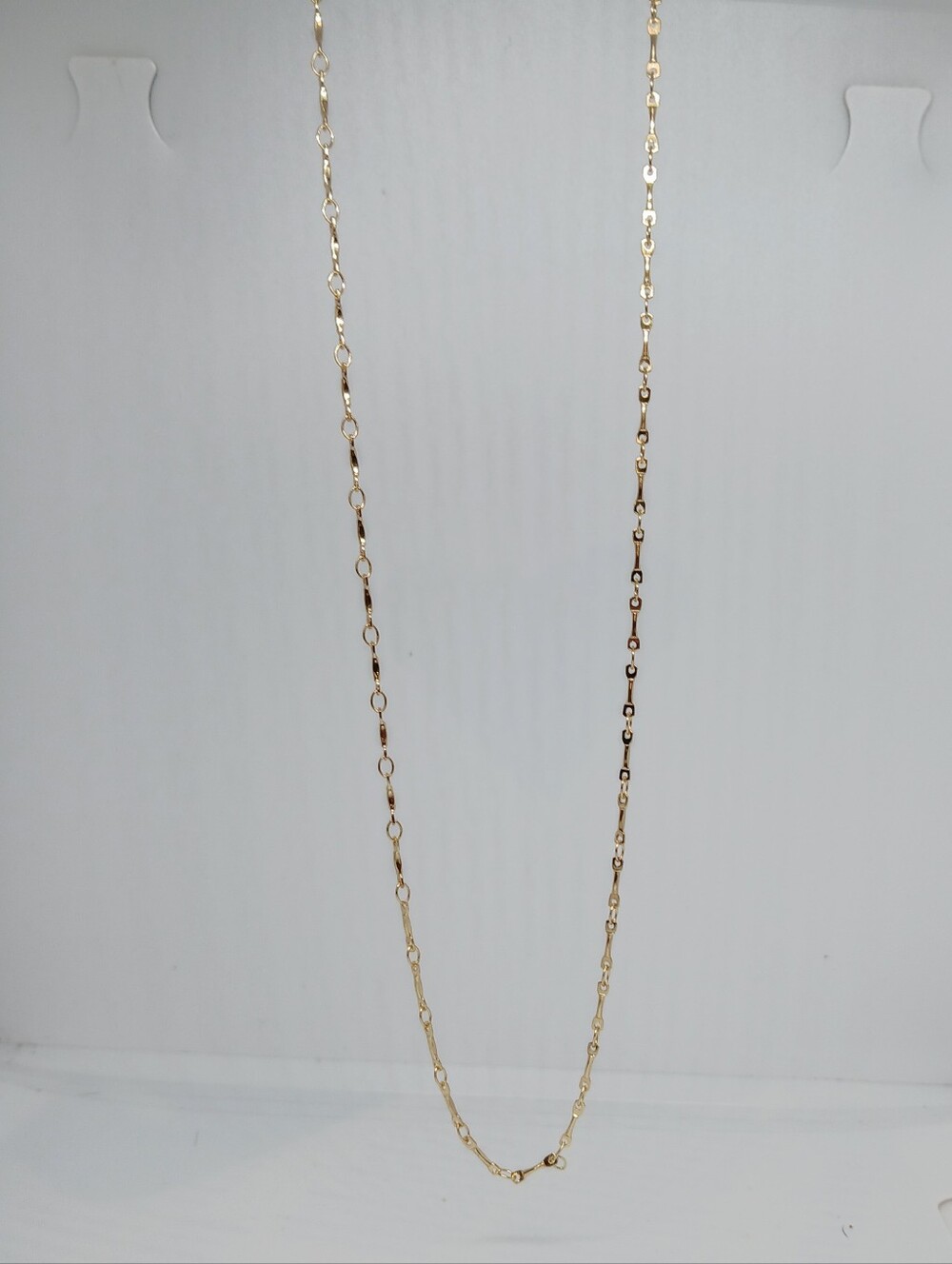 Gold Colored  Nikel Free Brass Link Necklace - Women Jewelry